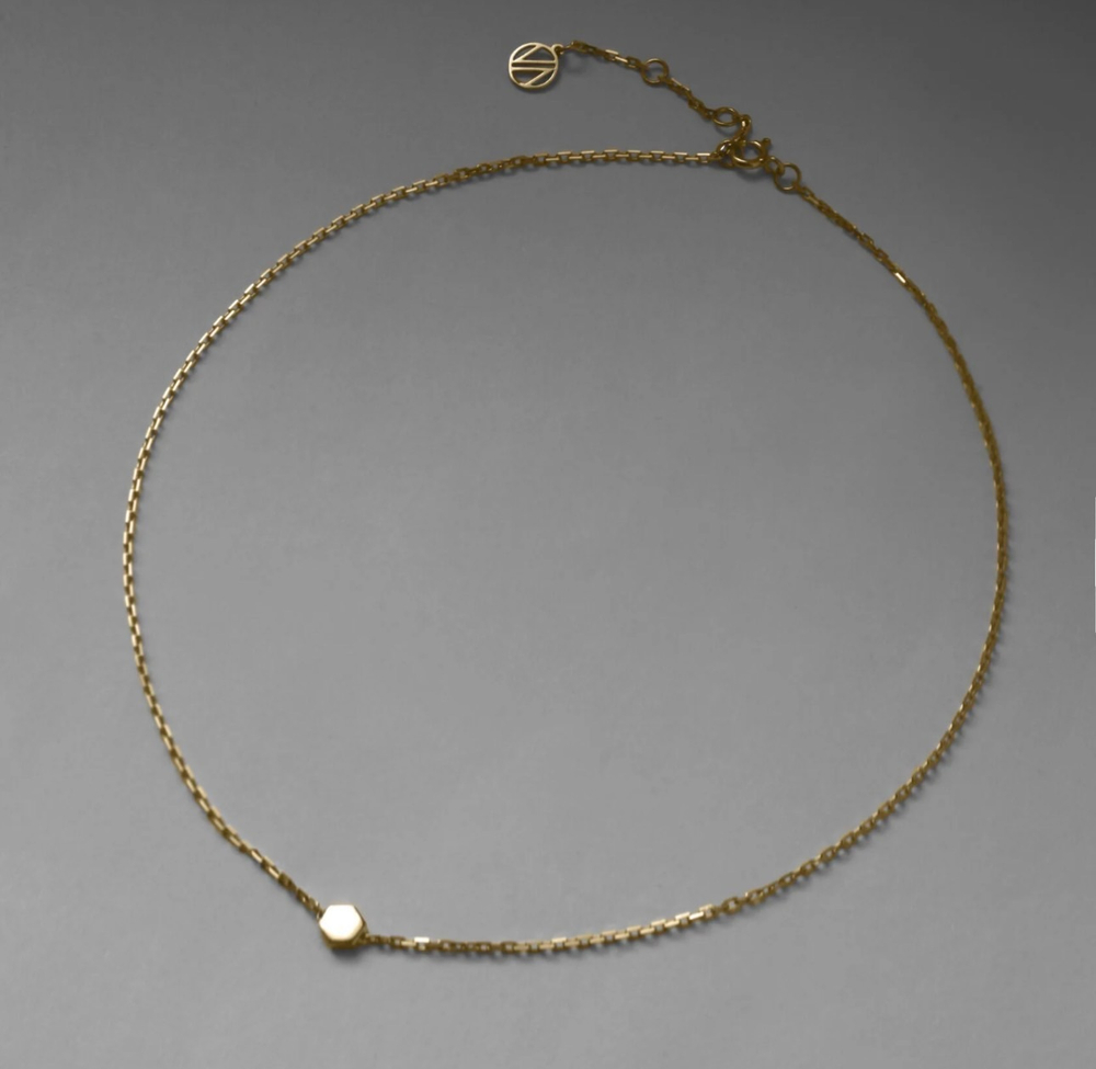 чокер hexagon solo позолота