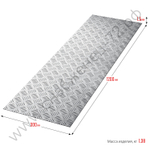 ЗУБР Квинтет 300х1200 х1.5 мм, Алюминиевый рифленый лист (53831)