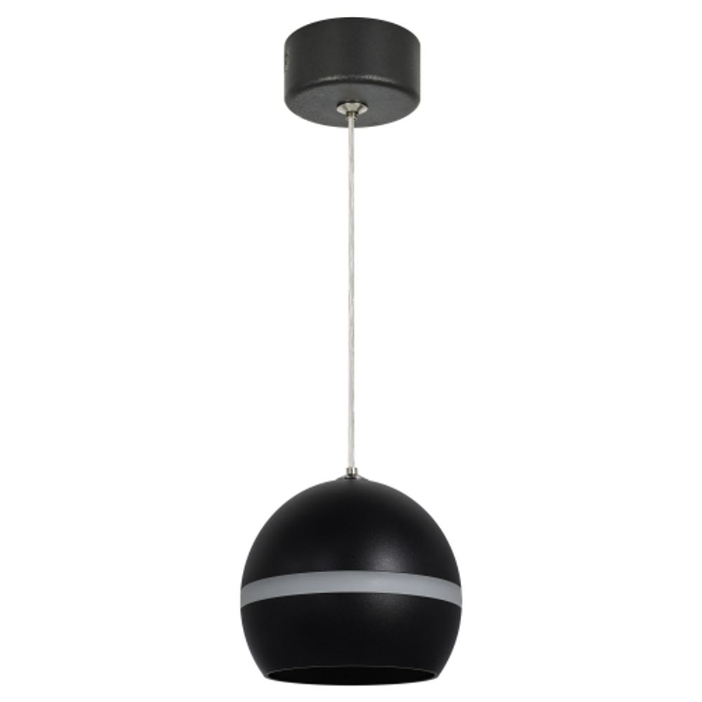 Светильник подвесной (подвес) ЭРА PL21 BK GX53 потолочный шар черный | Подвесные светильники