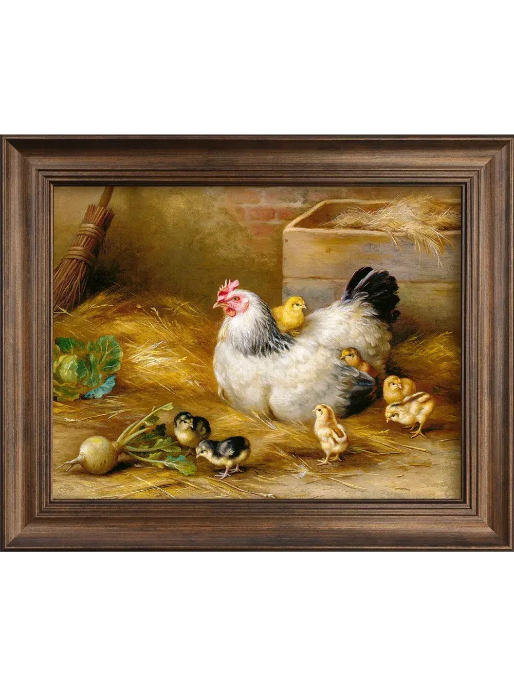 Картина интерьерная на холсте в раме 25*31 см