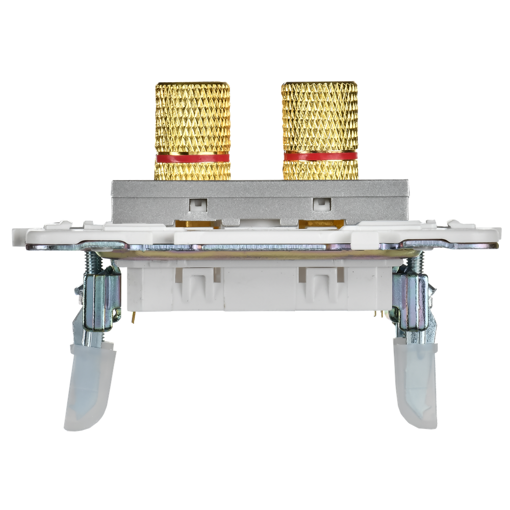SKANDY Аудиорозетка 4-местная SK-A01S серебряный IEK