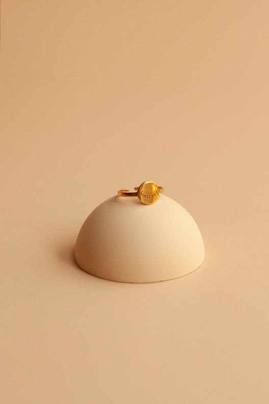 Кольцо - печатка Закрытый глаз / Аутентично