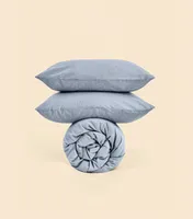 Простыня - Melange Blue-gray - 200x200x30 (на резинке)