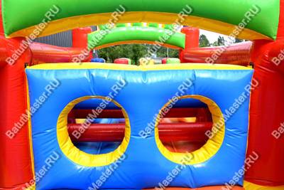 Надувная полоса препятствий "Нарвская крепость" размер 7*3*3 м