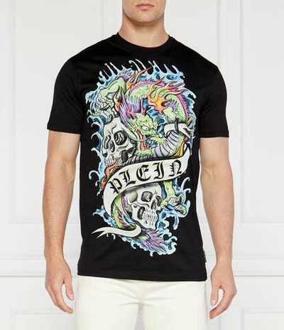 Футболка Tattoo Philipp Plein - черный(MTK7248 PJY002N)