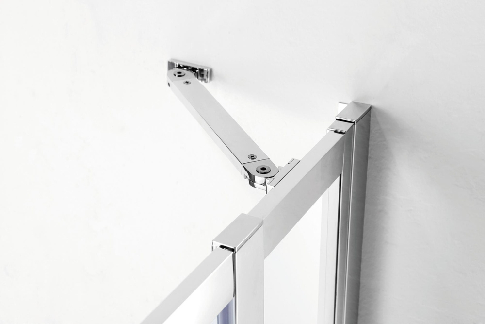 Душевой уголок Cezares MOLVENO-R-11-100+20-C-Cr-IV, 120х120х195, профиль хром, стекло прозрачное