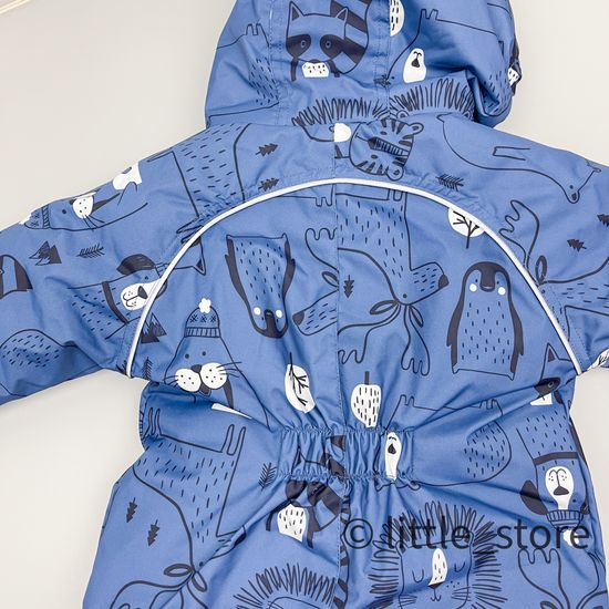 Комбинезон осень/зима "Мир животных" индиго