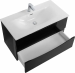 Тумба с раковиной BelBagno MARINO-CER-N-900-2C-SO-NL-P Nero Lucido