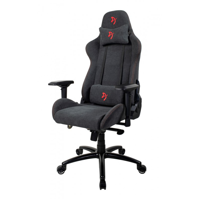 Компьютерное кресло (для геймеров) Arozzi Verona Signature Soft Fabric - Red Logo (VERONA-SIG-SFB-RD)
