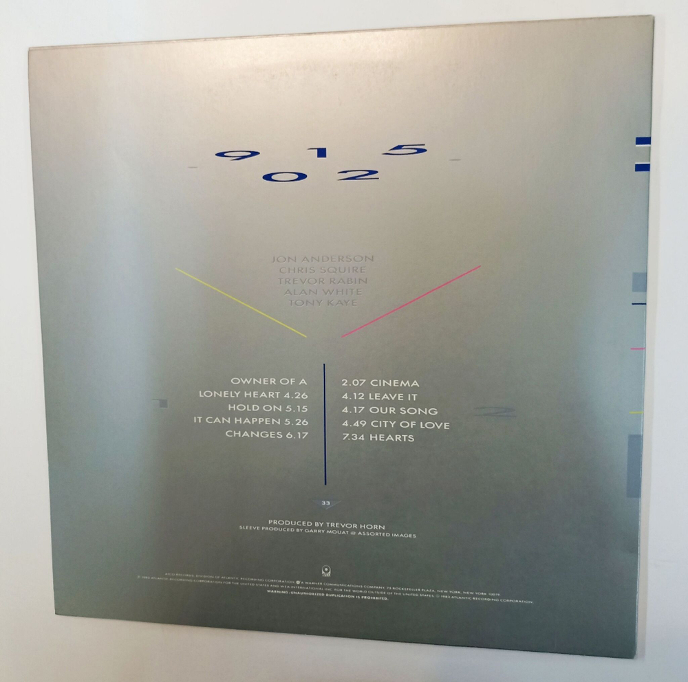 Винтажная виниловая пластинка LP Yes 90125 (Japan 1983) (No Obi)