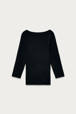 ZARA X MARISA BERENSON БЕСШОВНЫЙ ТОП, ЧЕРНЫЙ
