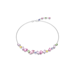 GEMA:NECKLACE MINI FRONTAL PINK/RHS