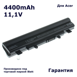 Аккумулятор iBatt 4400mAh для ноутбука Acer Aspire E5-521G, 551G (AL14A32)