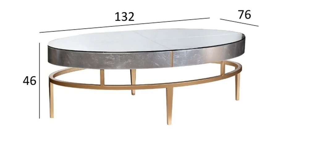 Журнальный стол Garda Decor FUTURO ART-2705-CF