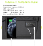 Портативная солнечная панель Allpowers 21 Вт с аккумулятором 10 000 мА*ч (Q0101)