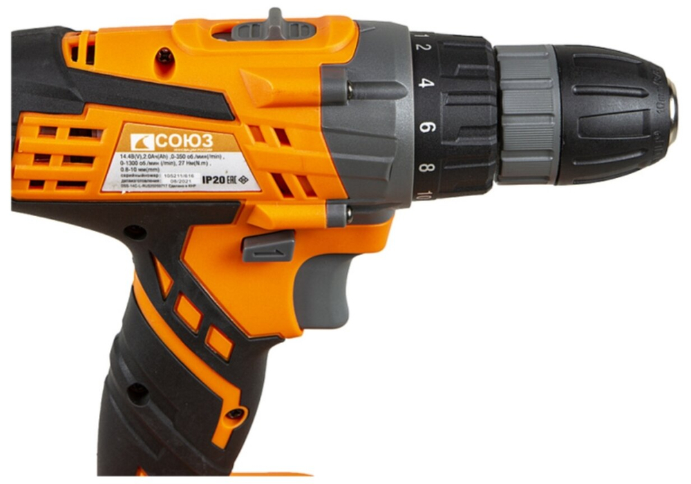 Дрель аккумуляторная СОЮЗ ДШС-14К  14 В, 2 акк. 2 Ач, кейс