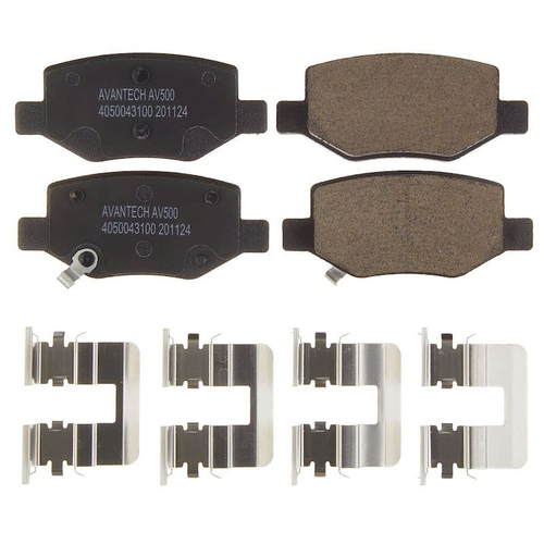 Колодки тормозные дисковые Avantech задние (противоскрипная пластина в компл.) AV500