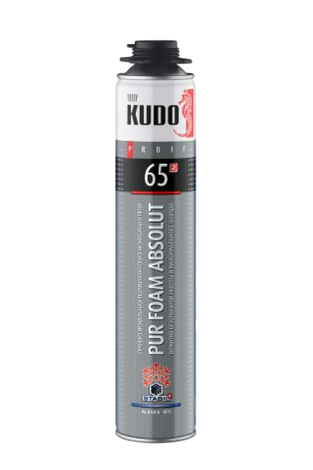 Пена монтажная "KUDO PROFF 65", ПРОФИ, 1000мл ЗИМНЯЯ (АЛЯСКА-10)