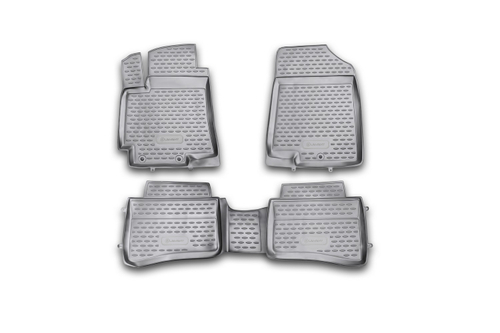 Коврики в салон для KIA Rio (III, IIIr), 2011-2017, 4 шт. (полиуретан) NLC.25.38.210H