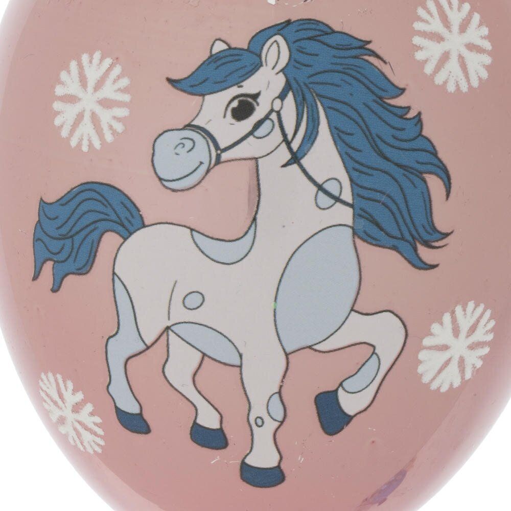 GAEM Украшение новогоднее "Воздушный шарик с лошадкой", L7 W7 H11 см