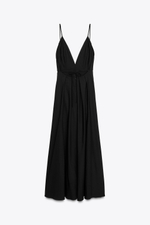 Длинное платье с завязками zw collection