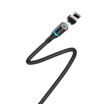 Кабель Borofone BU16 USB-Lightning 2.4А 1.2м магнитный Nylon Black