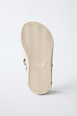 ZARA КРОССОВКИ BAREFOOT С АНИМАЛИСТИЧЕСКИМ ПРИНТОМ, ПЕСОЧНО-КОРИЧНЕВЫЙ