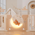 Манеж UNIX Kids DeLuxe House&Storage Camel, 150 x 180 см с игровыми аксессуарами