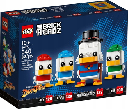 Конструктор LEGO BrickHeadz 40477 Скрудж Макдак, Билли, Вилли и Дилли