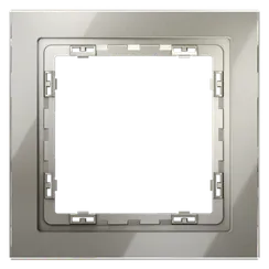 Рамка стеклянная VOLTUM S70 на 1 пост, (шелк, стекло)