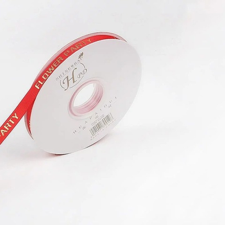 Лента шелк "Party" 1см*45ярд КРАСНЫЙ