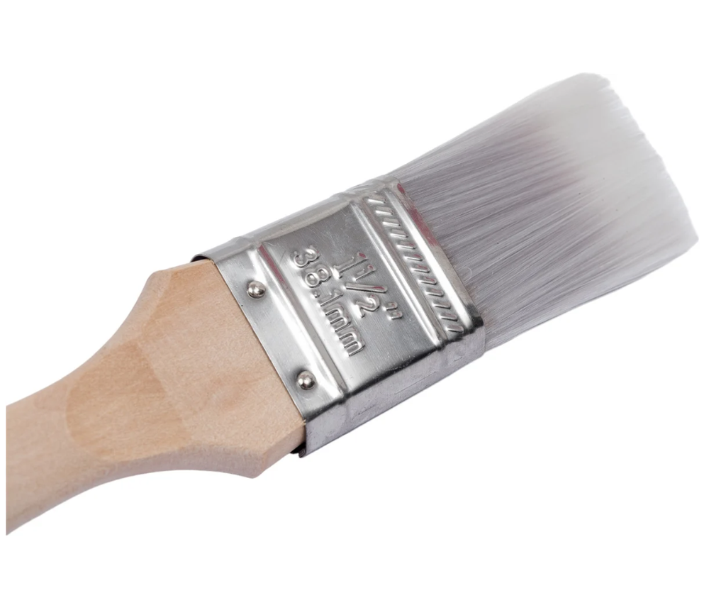 Плоская кисть Platinum 1.5", искусственная щетина, деревянная ручка MTX 83320
