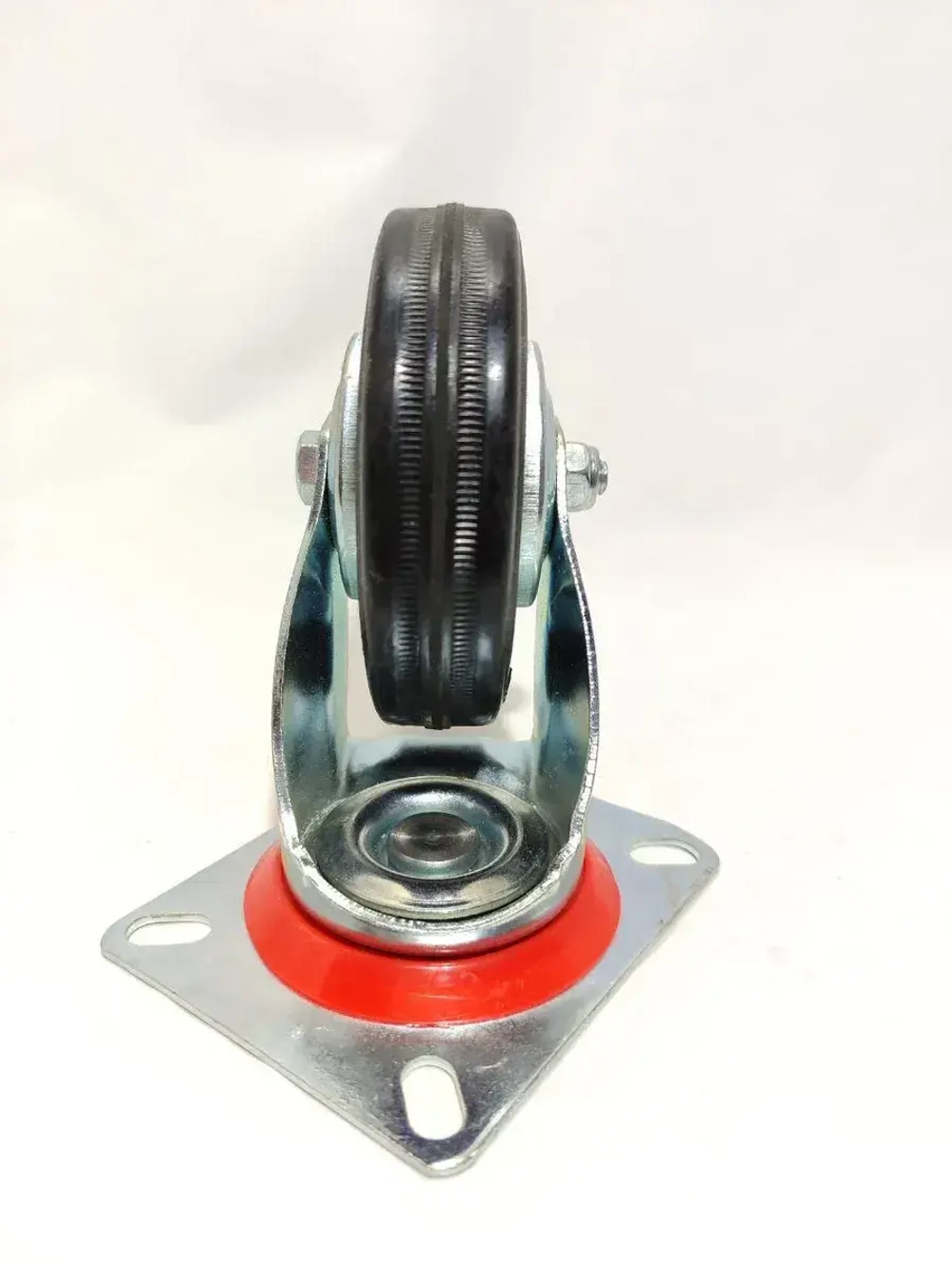 Колесо поворотное на площадке обрезиненное 2 шт