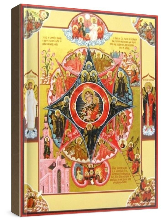 Неопалимая купина (рукописная икона)