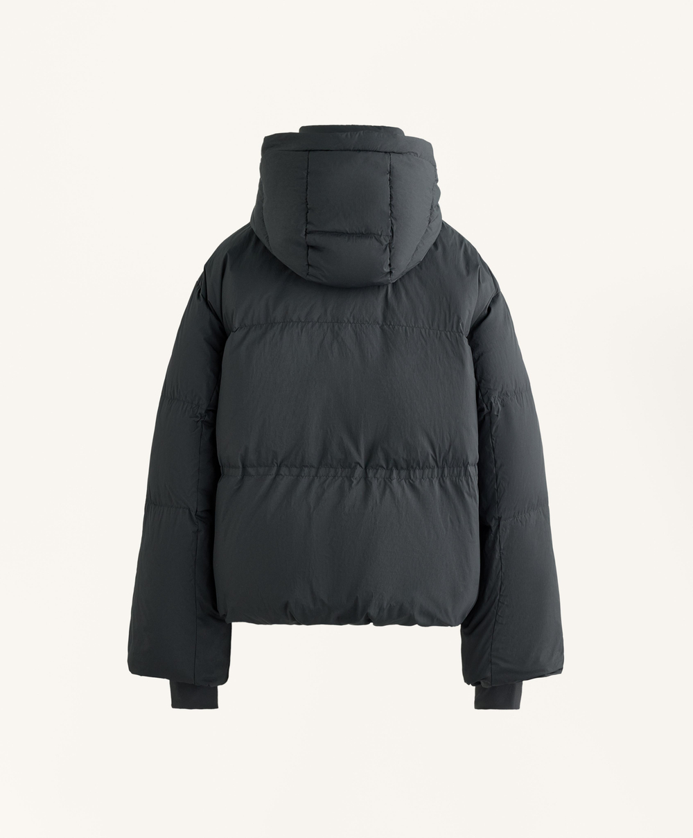 Oysho Короткая куртка с наполнителем из 100% пуха, асфальтовый