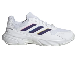 Женские Кроссовки теннисные Adidas CourtJam Control 3 W - footwear white/core purple/footwear white