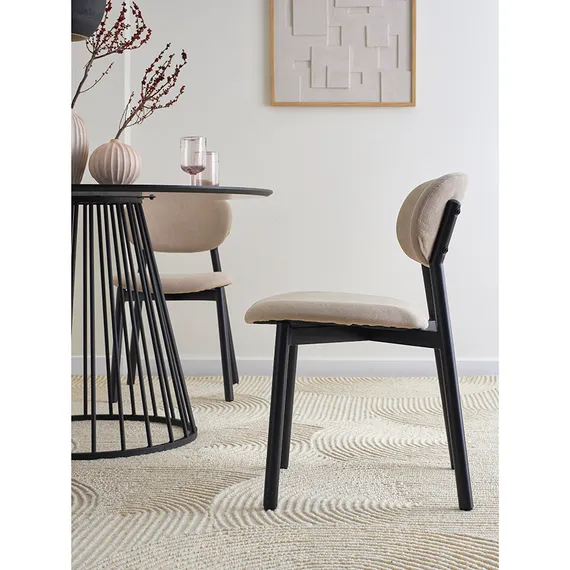 Стул Round, ванильная рогожка