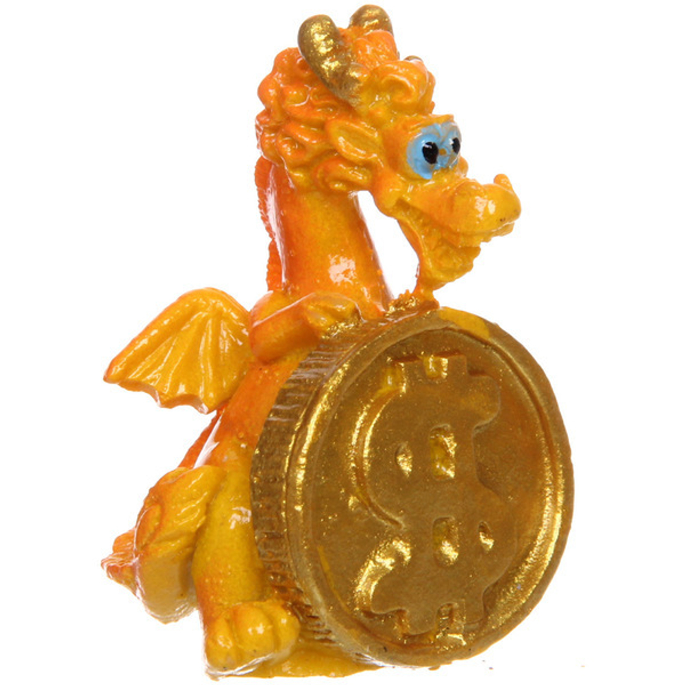 Фигурка «Дракон с монетой» 3,5*2,5*4 см, микс