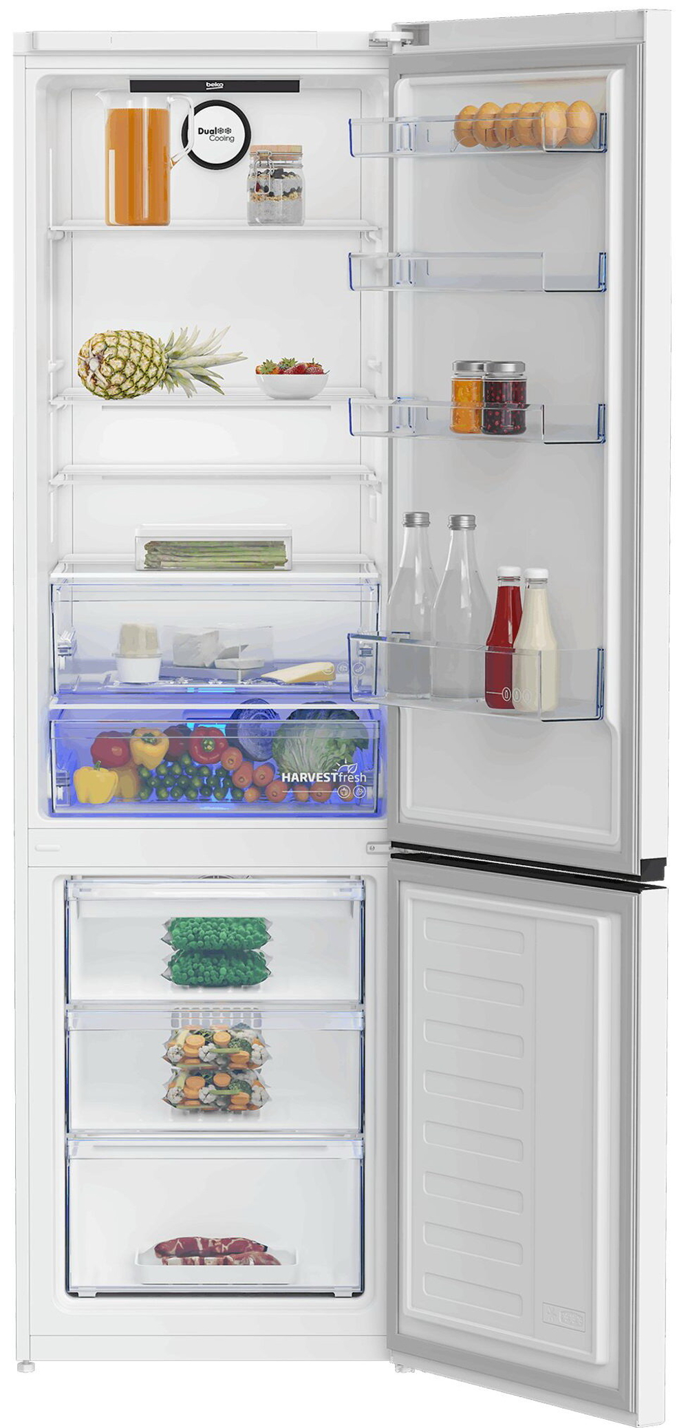 Двухкамерный холодильник Beko B3RCNK405HDW белый