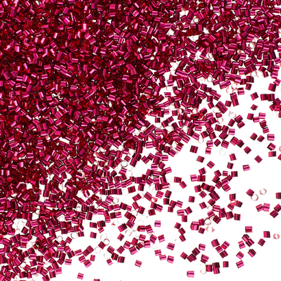 Конфетти фольга Цилиндр, Фуксия, Металлик, 0,2 см, 20 г. ВВ