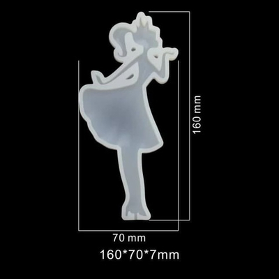 Силиконовая форма для леденцов "Красотка"