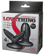 Анально-вагинальный плаг A blooming tulip" М+