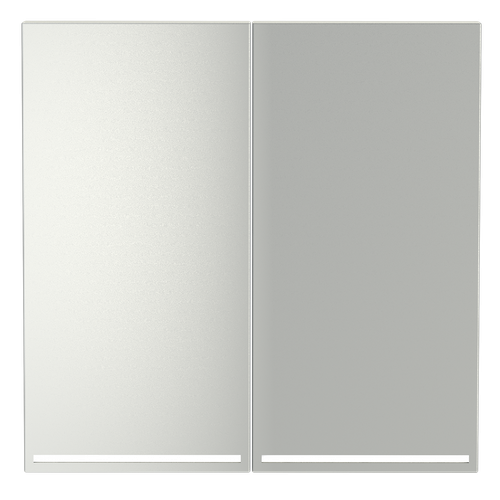 Клавиши для выключателя/переключателя двухклавишного с подсветкой, S70 (сталь)