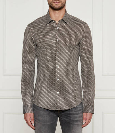 Рубашка p-roan-kent-c1 BOSS BLACK - коричневый(50522091)