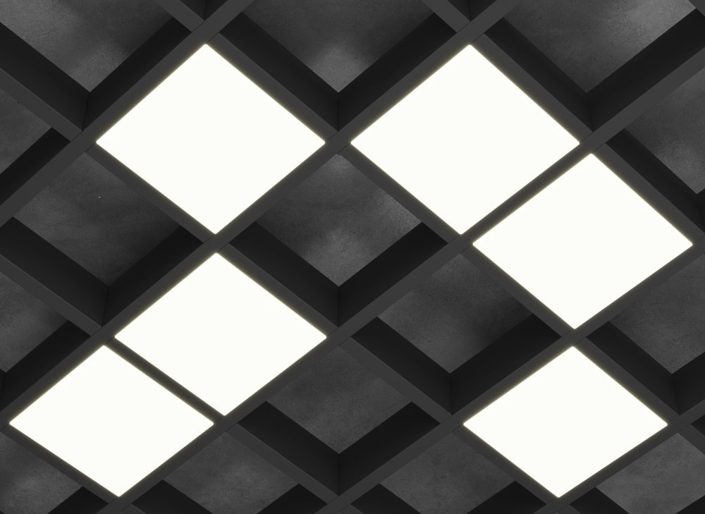 Светильник LED FTP Грильято Домино х6 100х100 (85х85) 50Вт 5000К IP20 4800лм DIOLUM