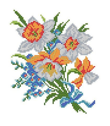 "С праздником"-4520 ткань с нанесенным рисунком