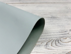 Гладкая матовая кожа от фабрики Ecopell в светло-зеленом оттенке