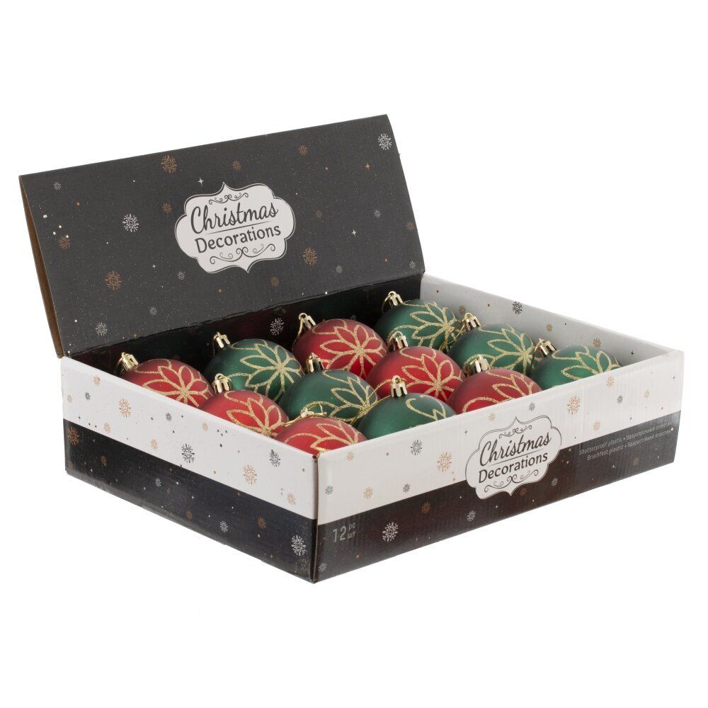 GAEM Набор из 12 шт: Украшение новогоднее "Шар", L35 W27 H9 см