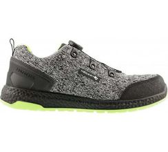 Полуботинки рабочие LACE SYSTEM S1PS SR FO серый меланж/зеленый KEMINITZ Högert, арт. HT5K578