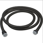 Шланг д/душа MELODIA EXTRA STRONG 1/2"*1/2" конус нерж. d14мм, L150см,2-й зажим чёрный MKP20375BL_bk